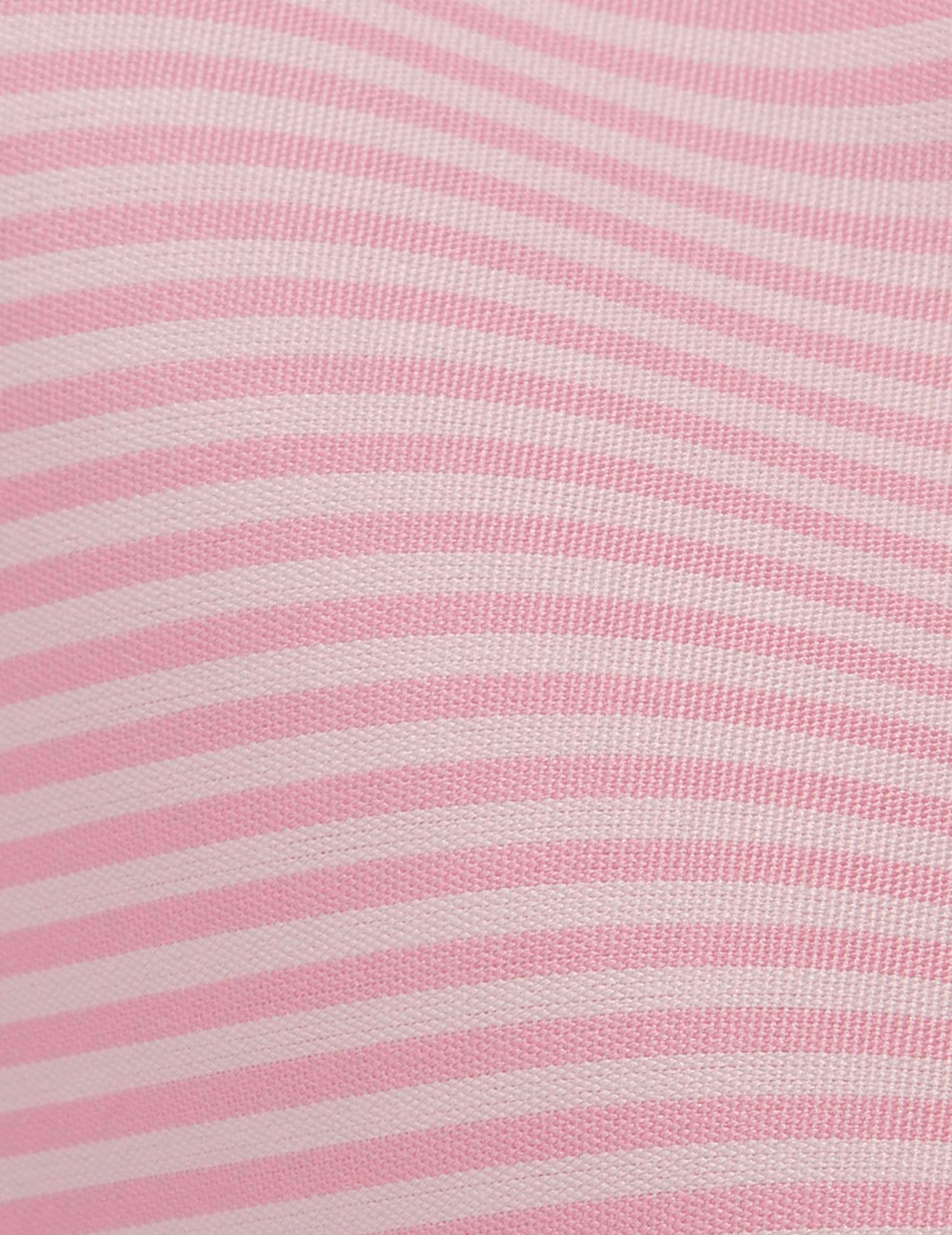 Carl pink striped Voyage shirt - Poplin - Droit ouvert Collar#5
