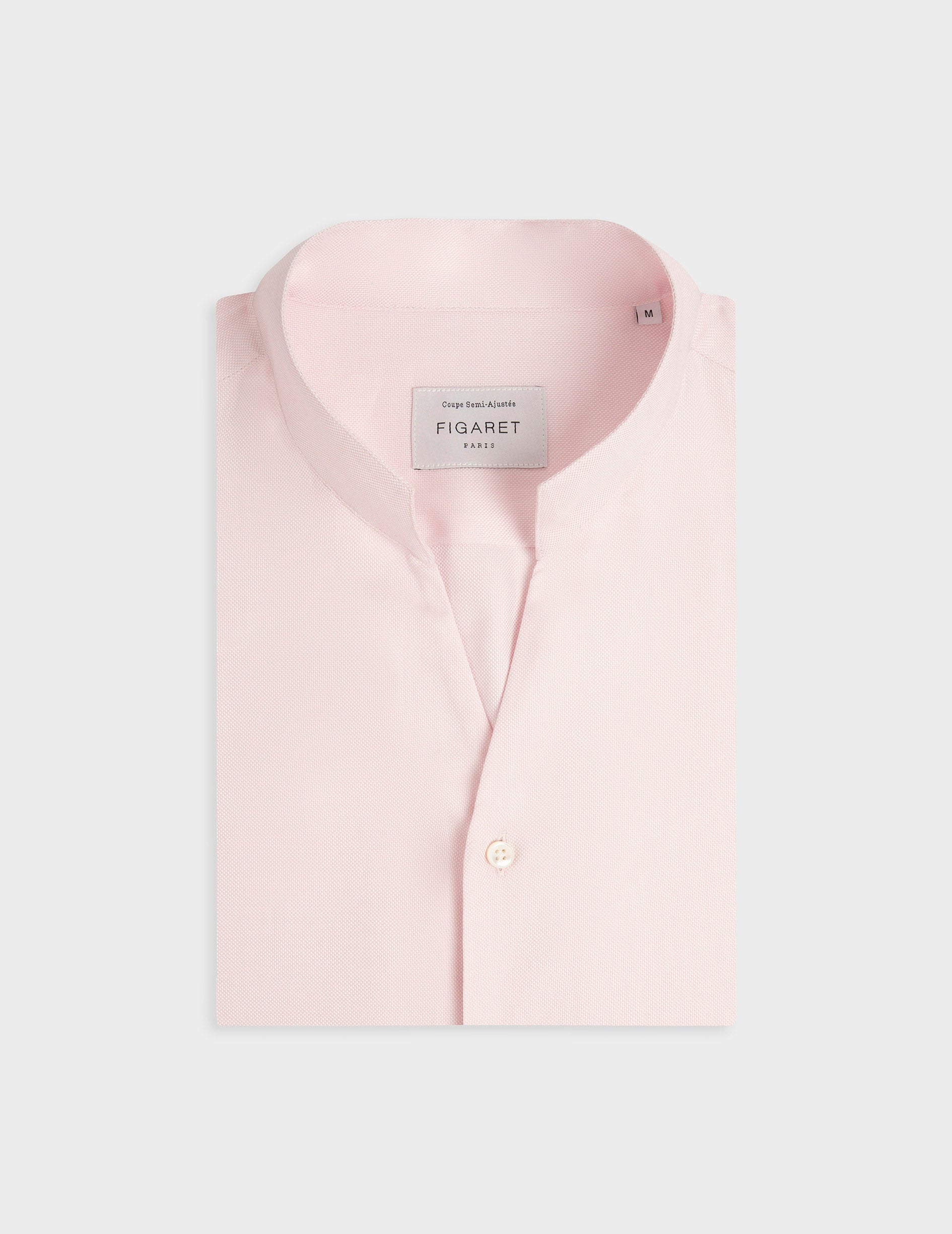 Carl pink shirt - fashioned - Droit ouvert Collar