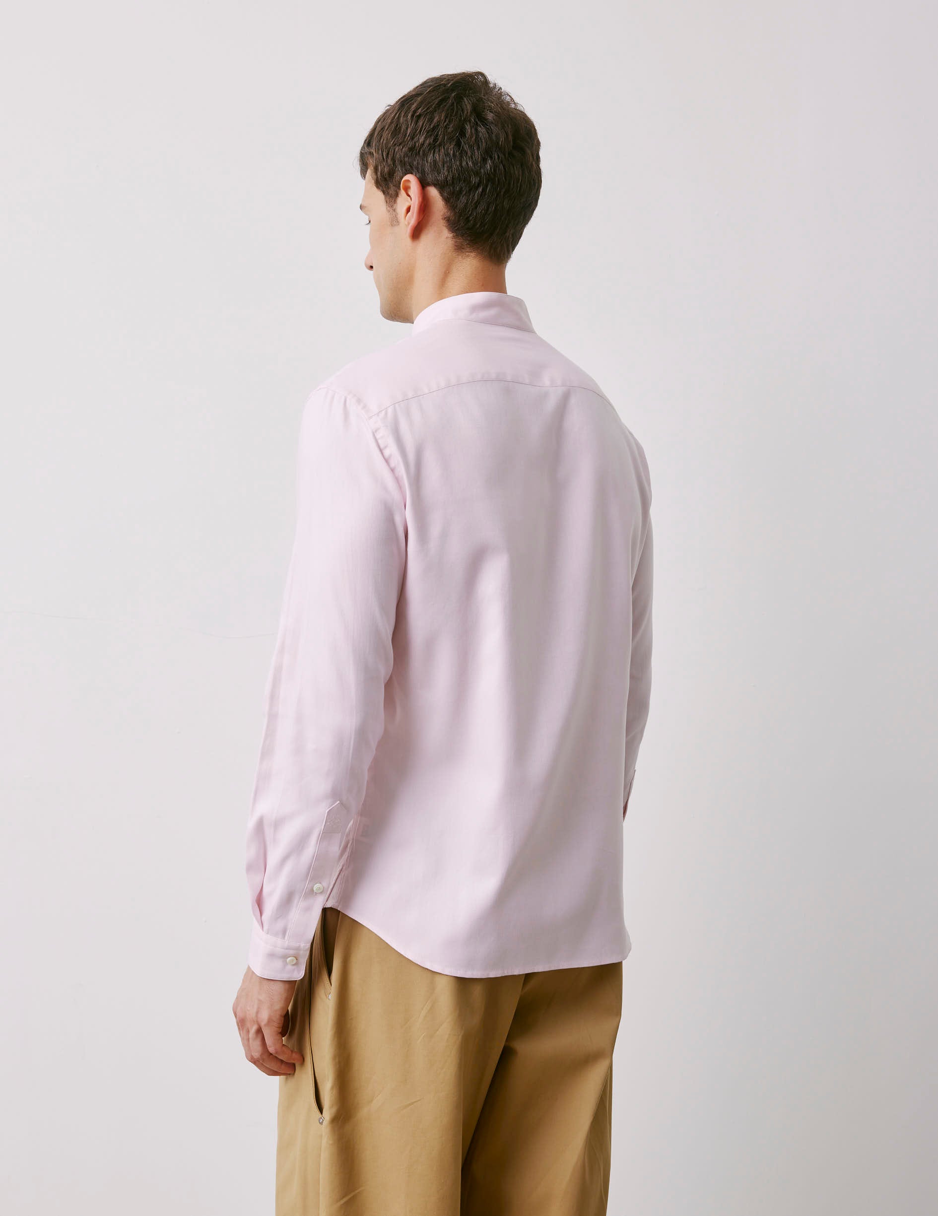Carl pink shirt - fashioned - Droit ouvert Collar