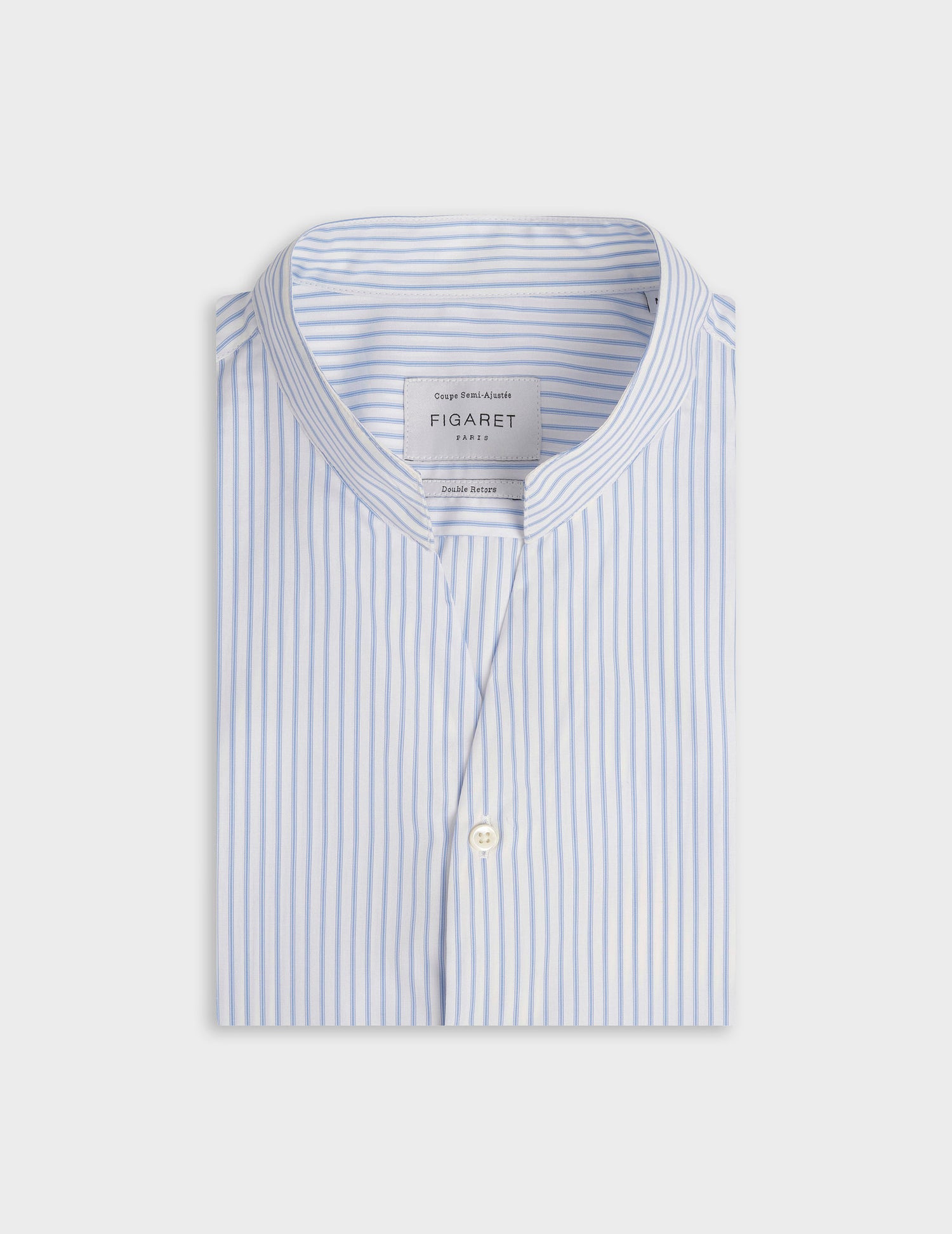 Carl blue striped shirt - Poplin - Carl Collar#5