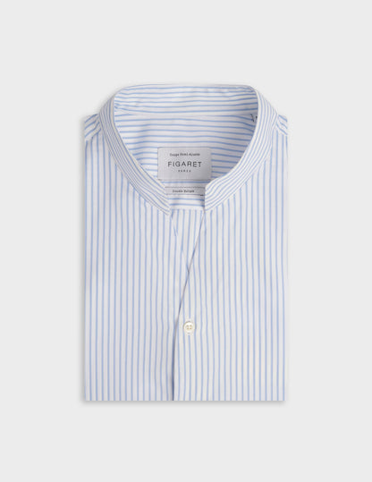 Carl blue striped shirt