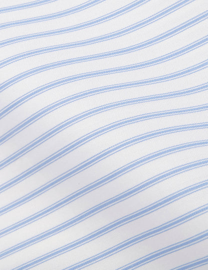 Carl blue striped shirt