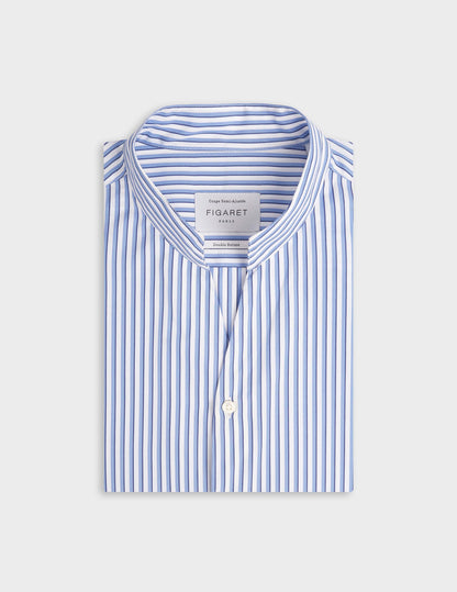 Carl blue striped shirt