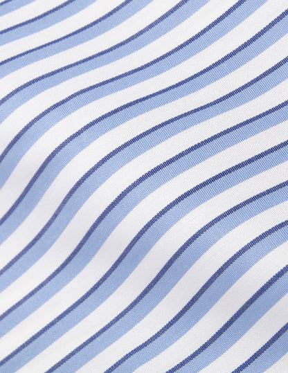 Carl blue striped shirt