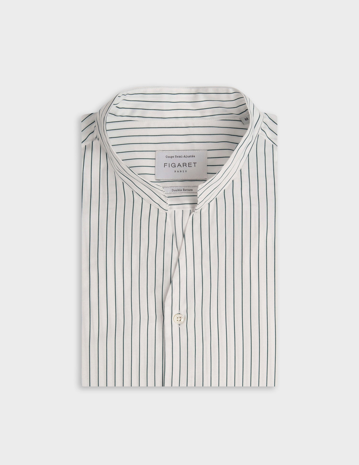 Carl green striped shirt - Twill - Carl Collar#4