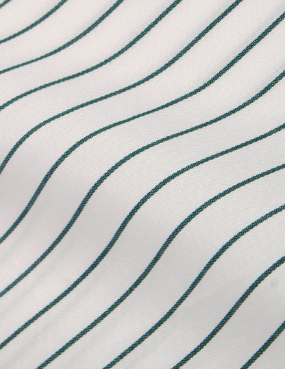 Carl green striped shirt
