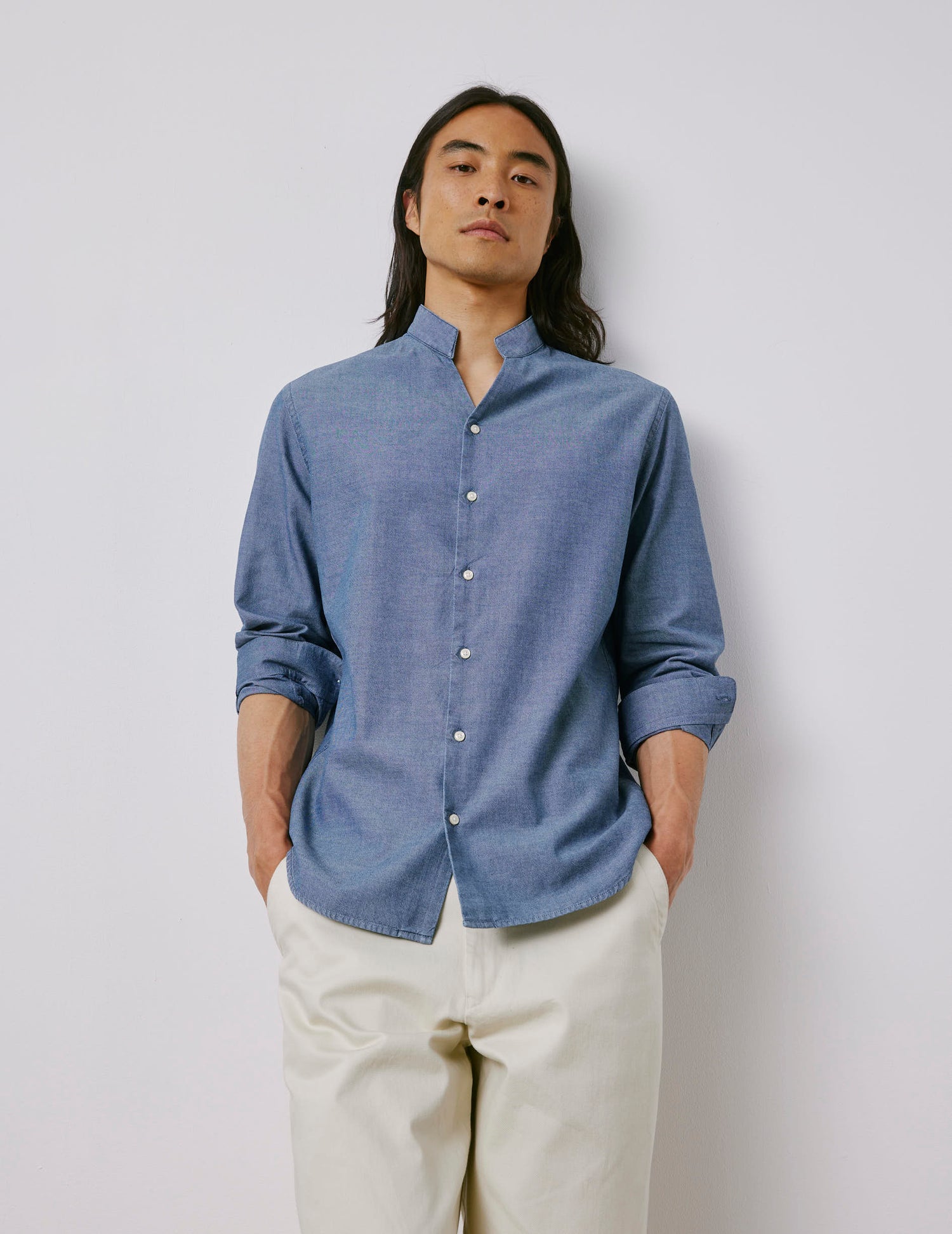 Carl denim blue shirt - Denim - Carl Collar#3