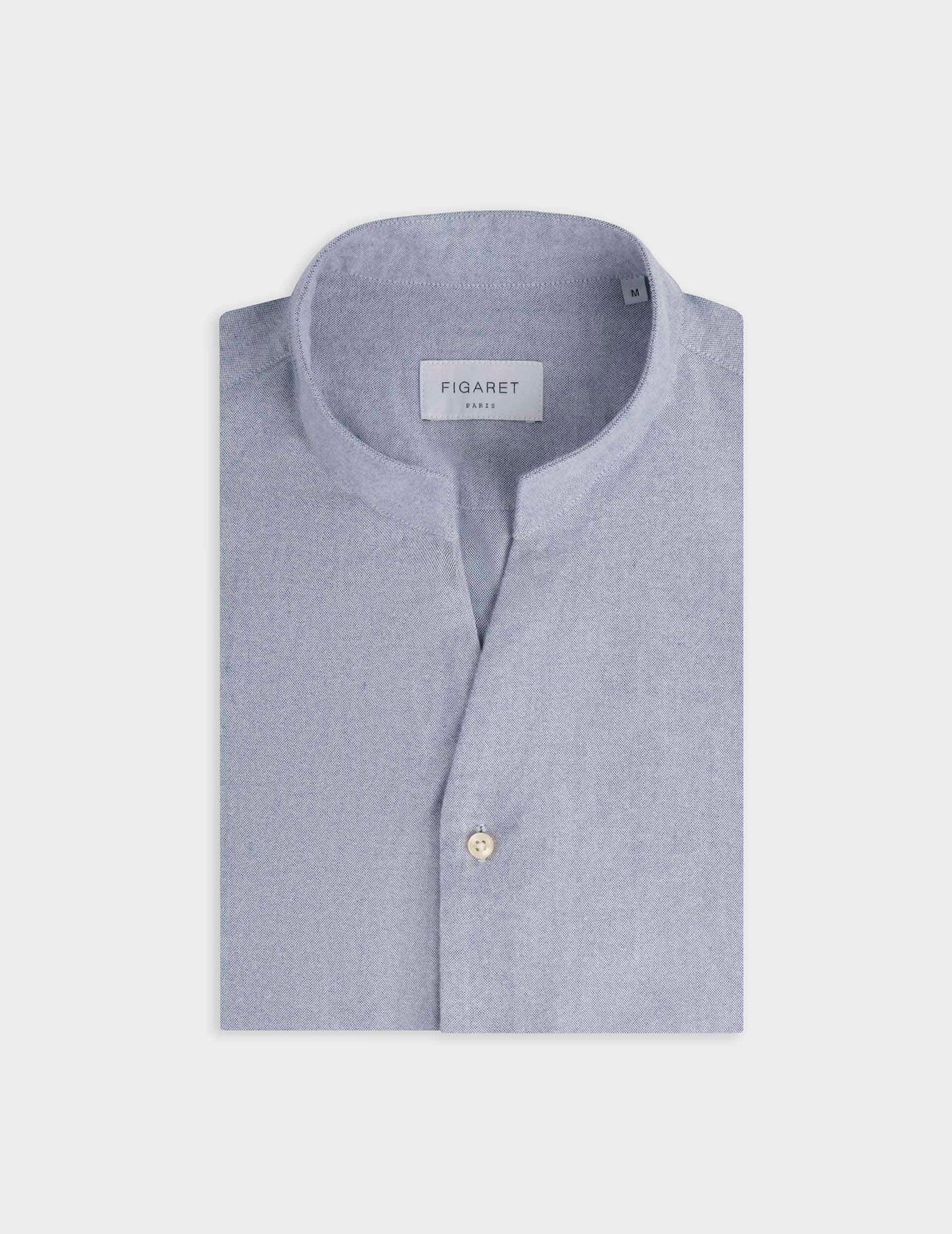 Carl blue shirt - Scratch oxford - Carl Collar#3