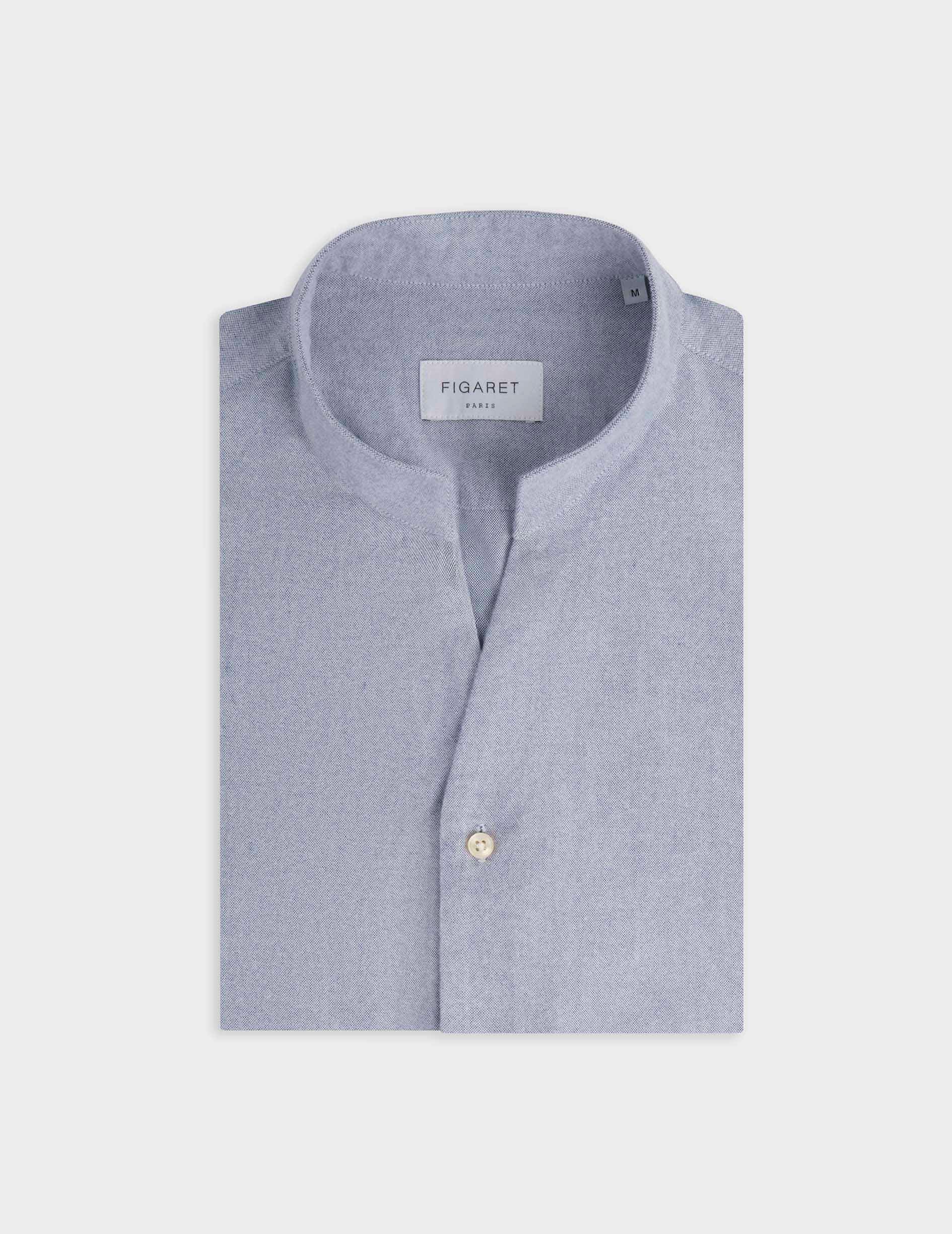 Carl blue shirt - Scratch oxford - Carl Collar