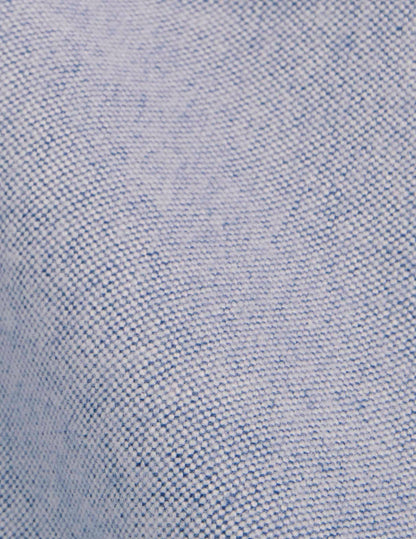 Carl blue shirt