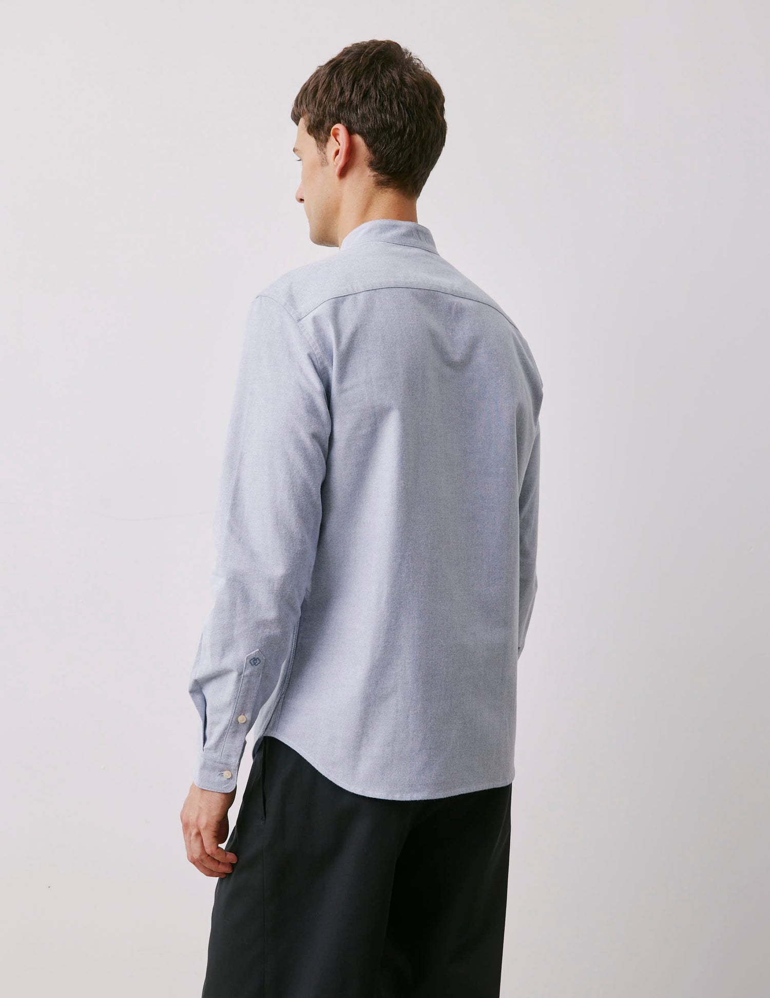 Carl blue shirt - Scratch oxford - Carl Collar#2