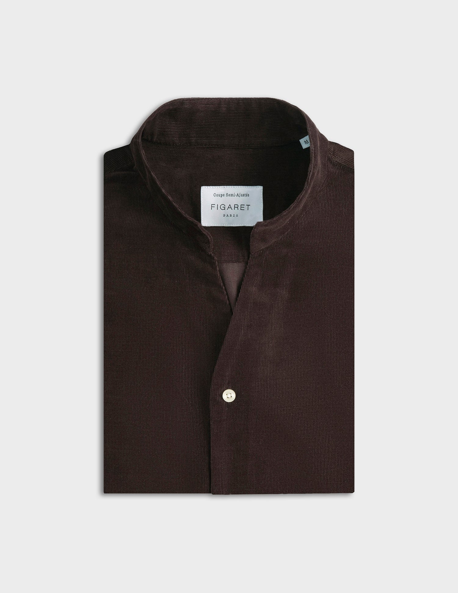 Carl brown velvet shirt - Velvet - Carl Collar#4