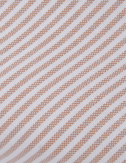 Carl brown striped shirt
