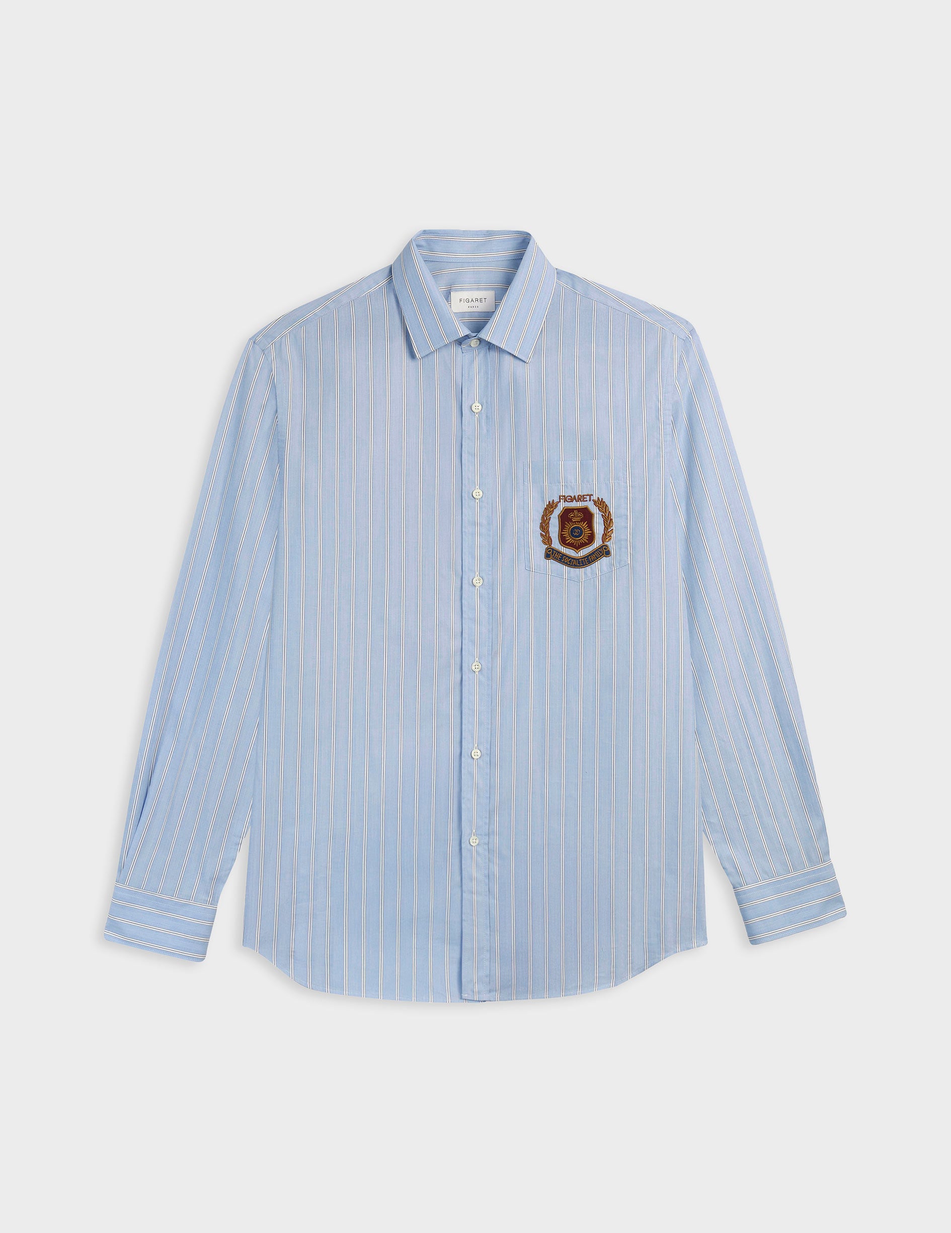 Emilio blue striped shirt