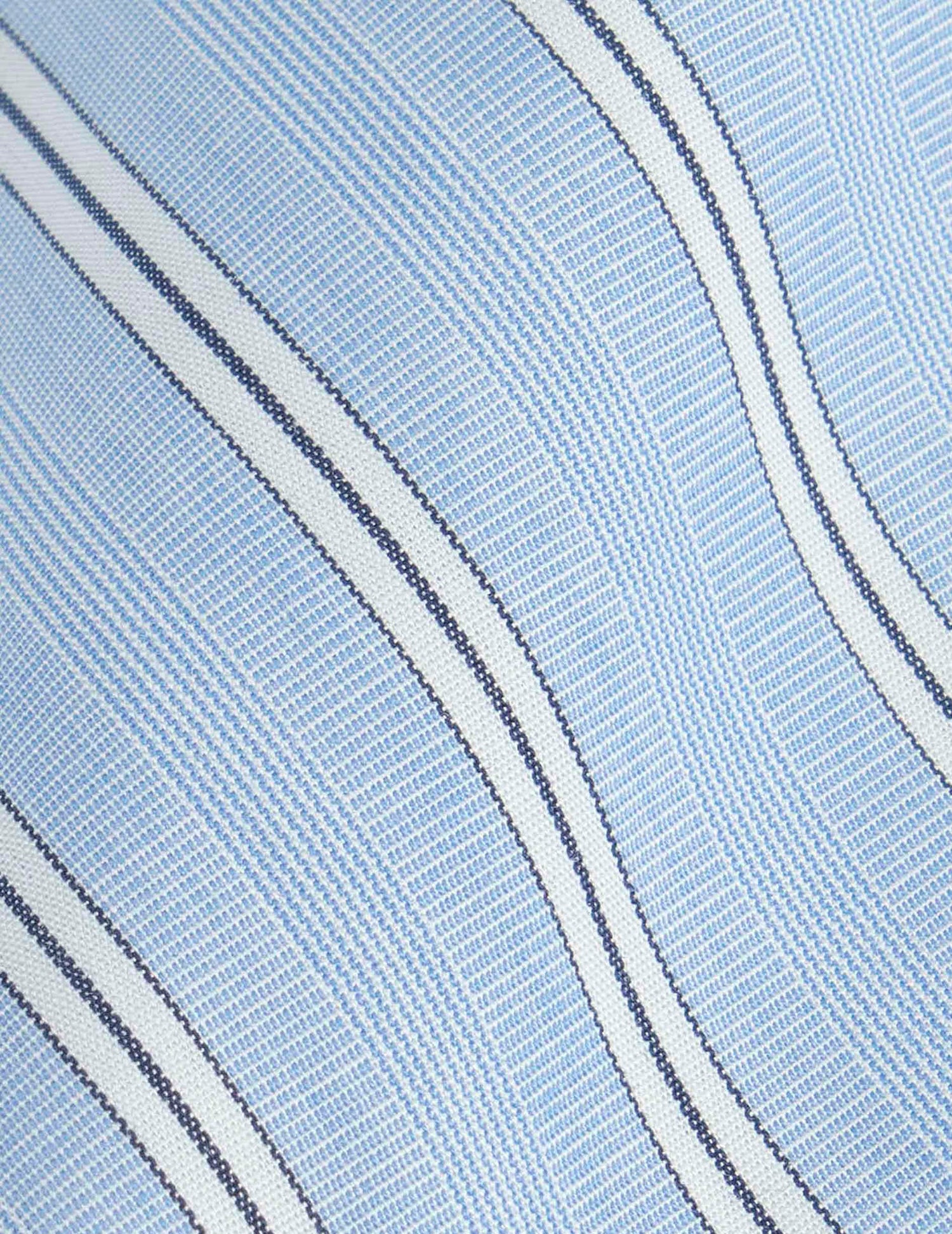 Emilio blue striped shirt - Fil-a-fil - Figaret Collar#8