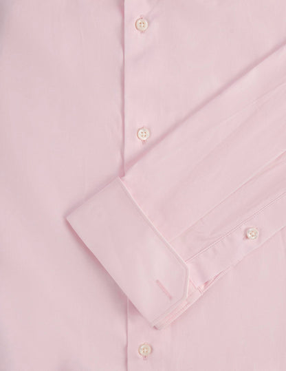 Semi-fitted pink shirt