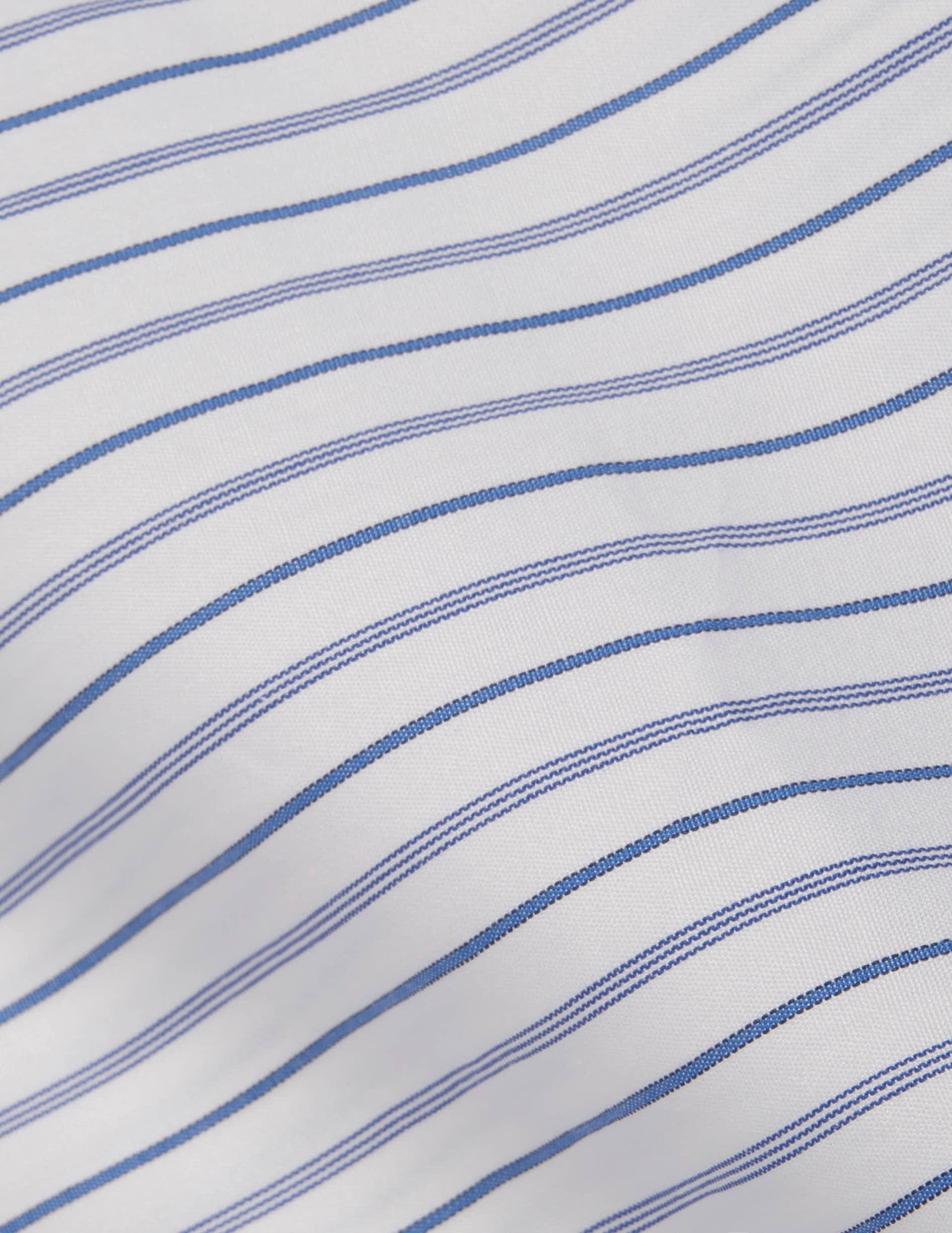 Semi-fitted blue striped shirt
