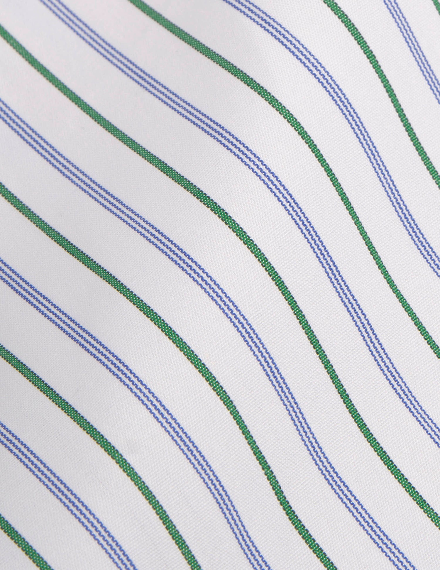 Green striped fitted shirt - Poplin - Figaret Collar#2
