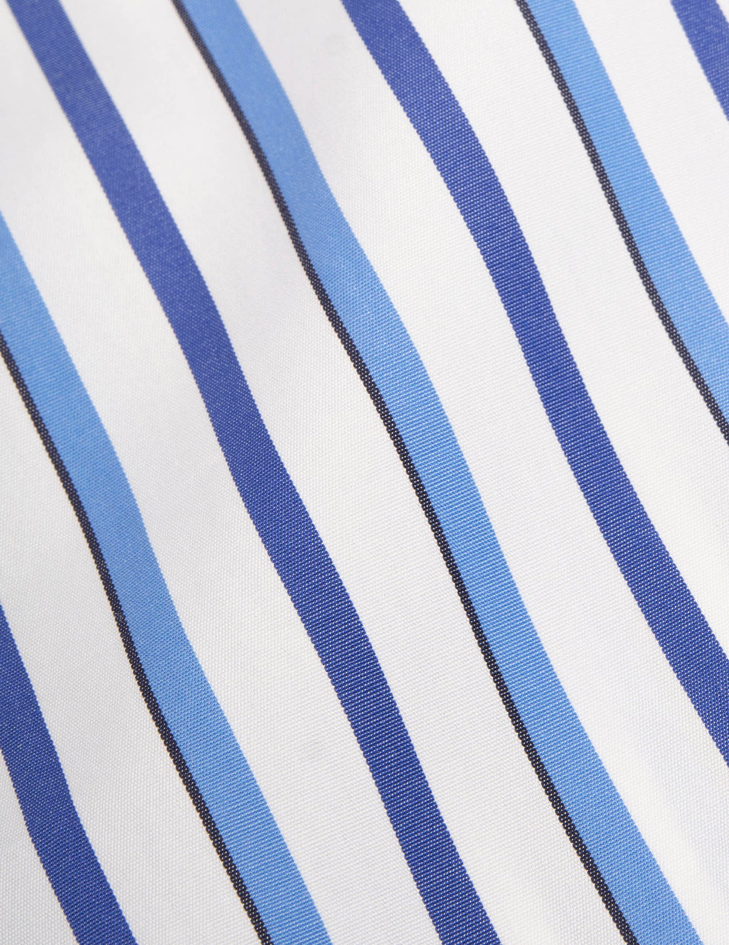Fitted blue striped shirt - Poplin - Figaret Collar#2