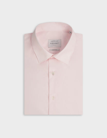 Semi-fitted pink shirt