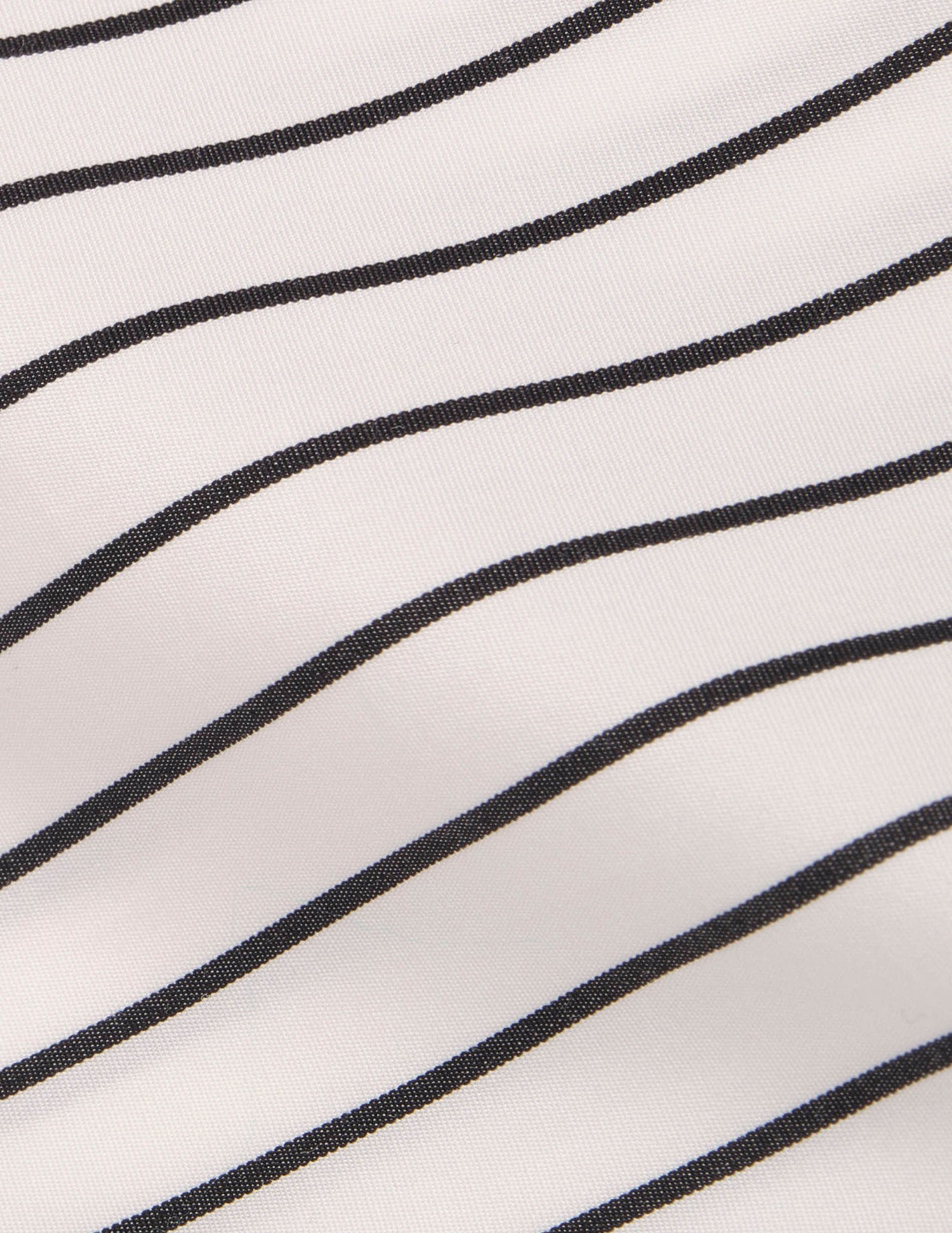 Semi-fitted black striped shirt - Poplin - Figaret Collar#2