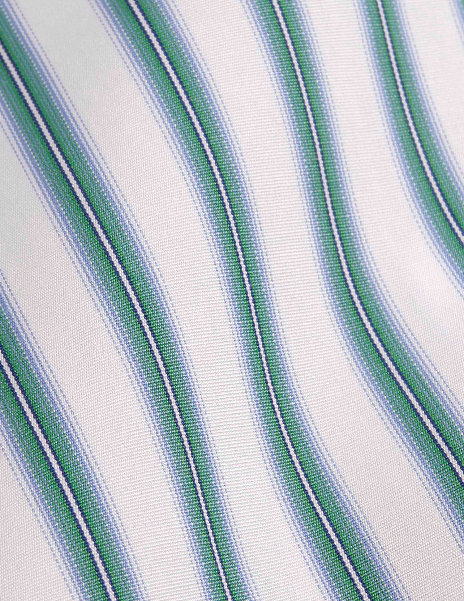 Semi-fitted blue striped shirt