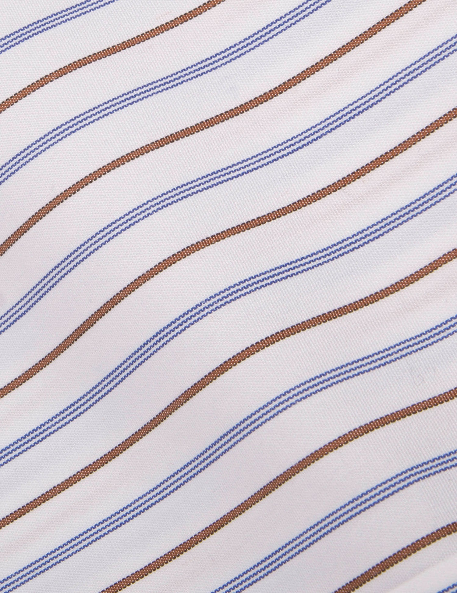 Classic brown striped shirt - Poplin - Figaret Collar#2