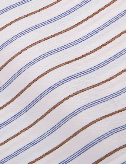 Classic brown striped shirt