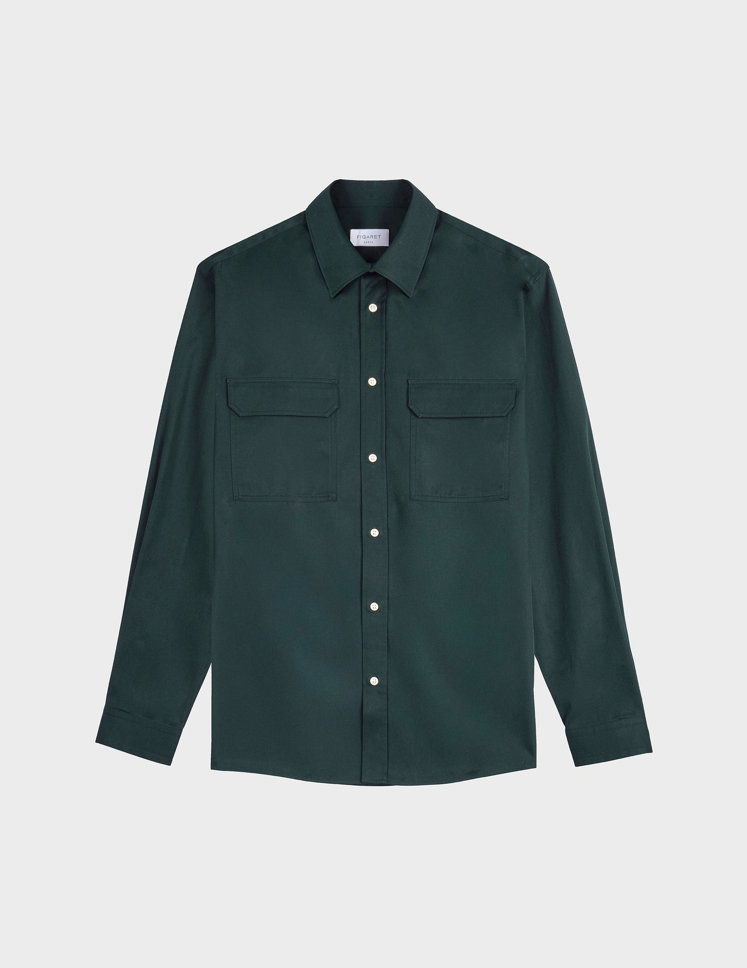 Florian green shirt - Twill - French Collar#4