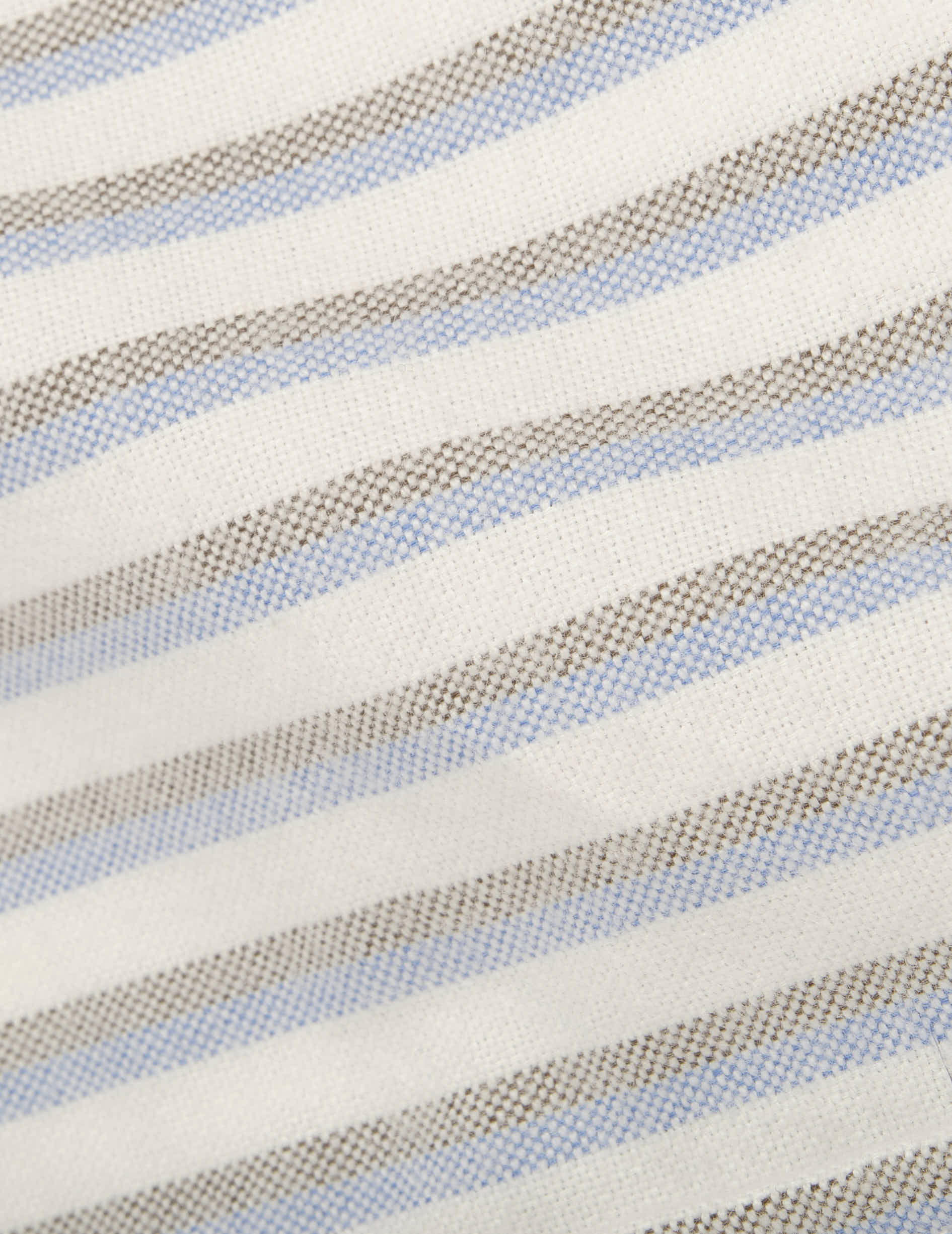 Gabriel blue striped shirt - Scratched oxford - American Collar