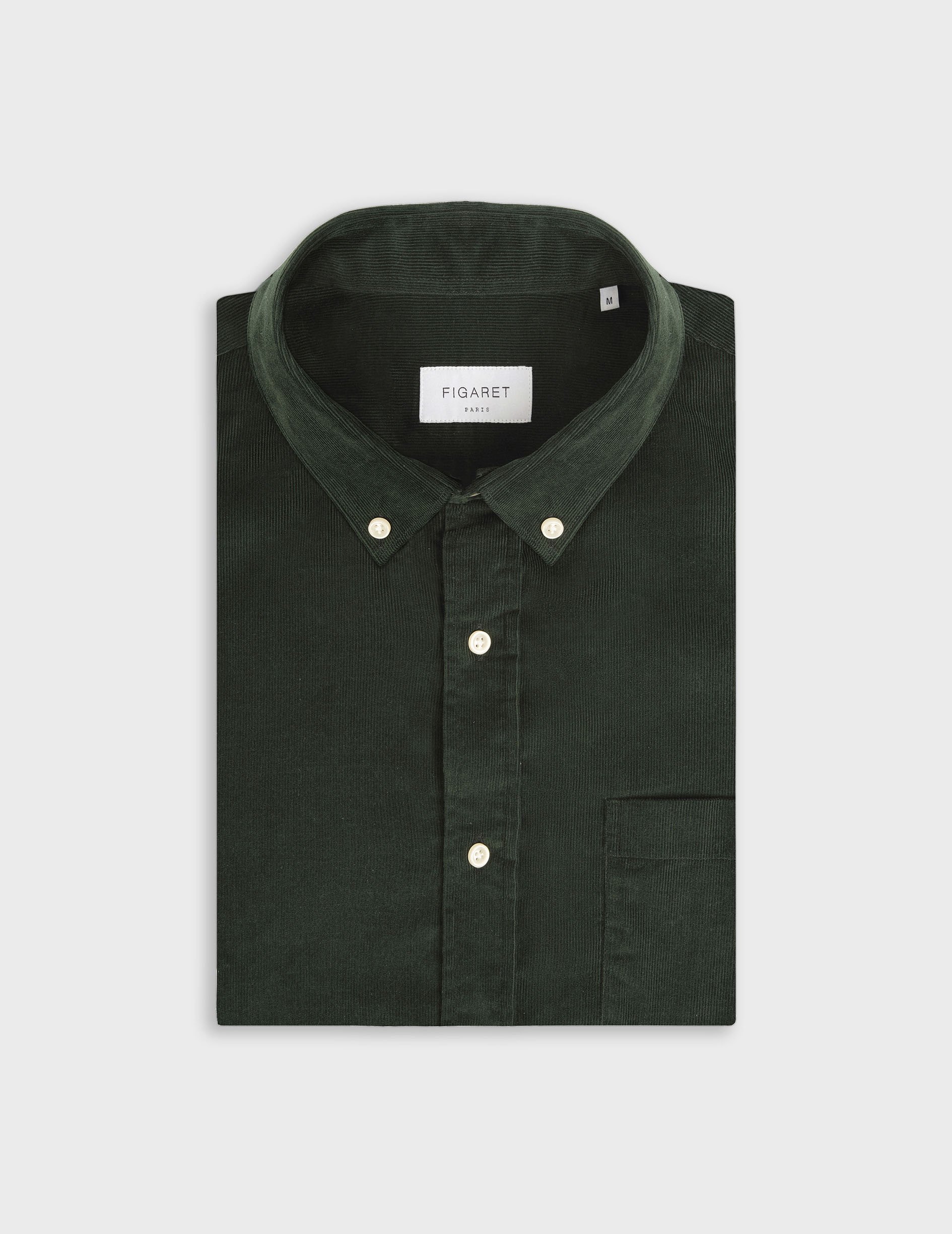 Gabriel green velvet shirt - Velvet - American Collar