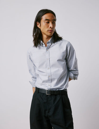 Gaspard striped blue shirt