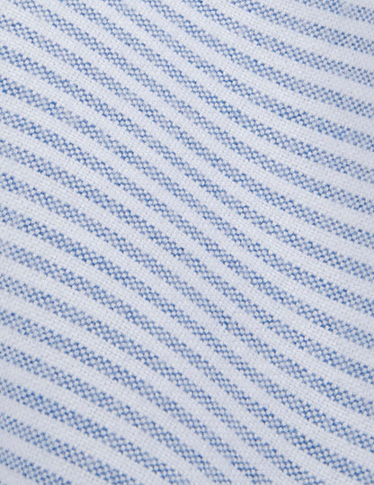 Gaspard navy striped shirt
