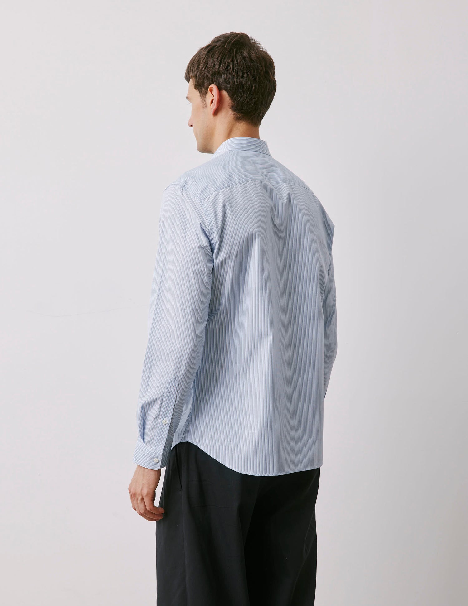 Herwin blue striped shirt