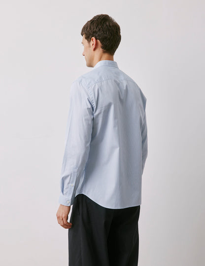 Herwin blue striped shirt