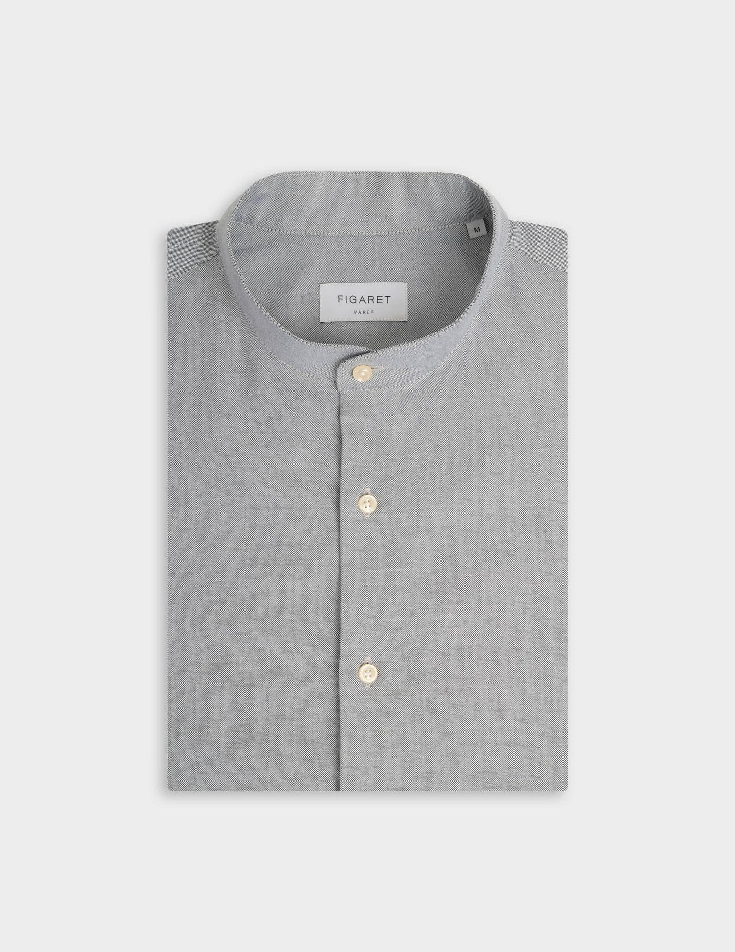 Herwin green shirt - Oxford - Officer Collar#5