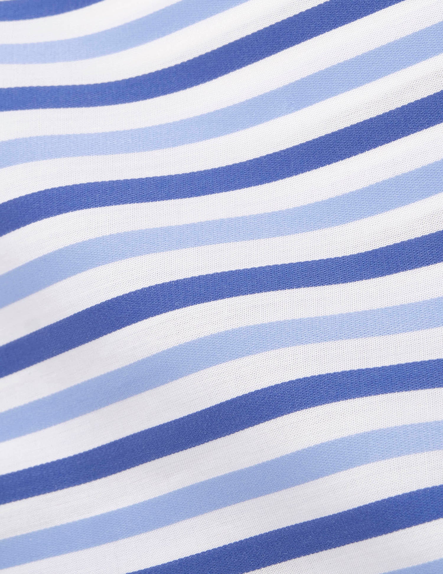 Semi-fitted blue striped shirt