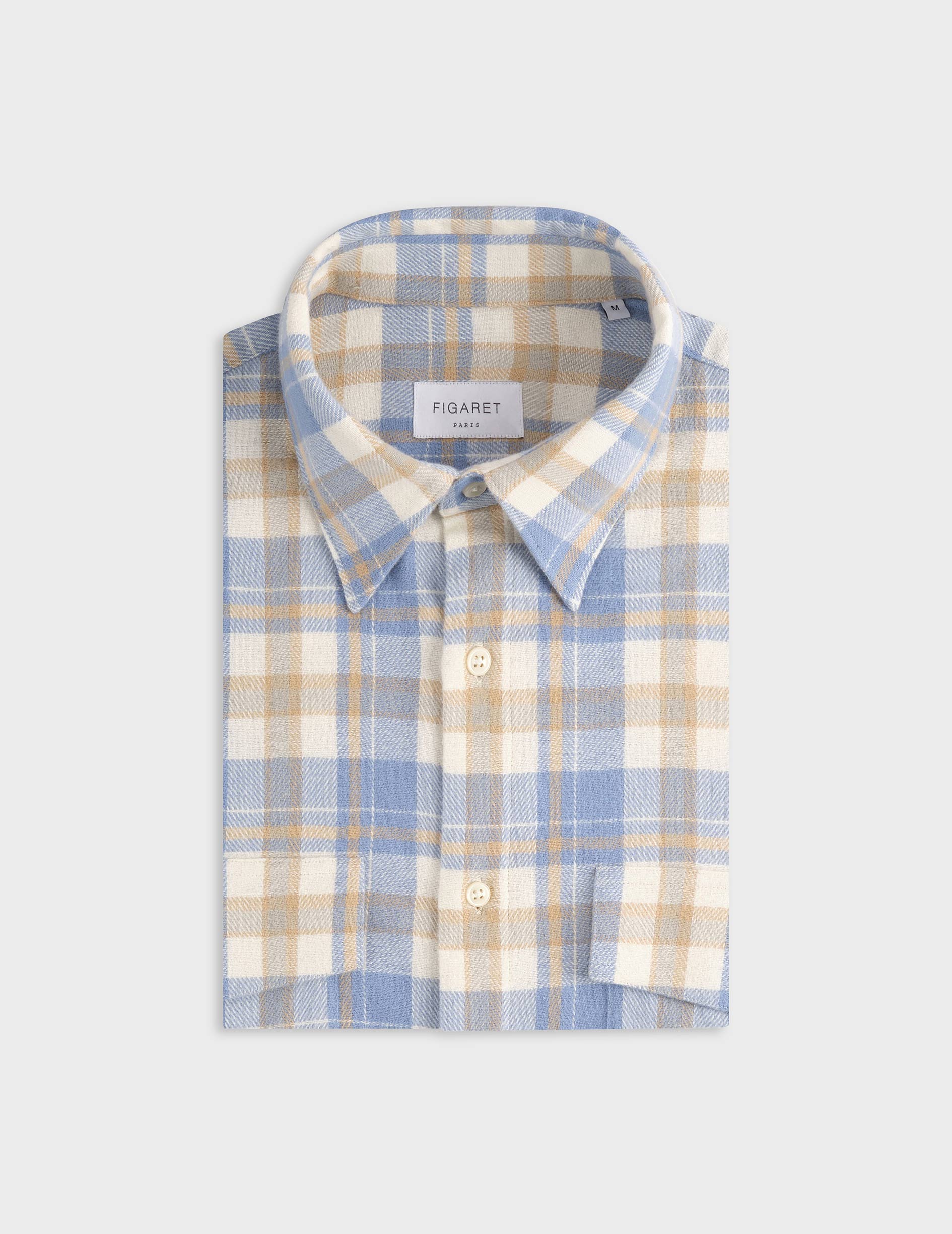 Irwin grey checked shirt - Flannel - Prodigious Collar