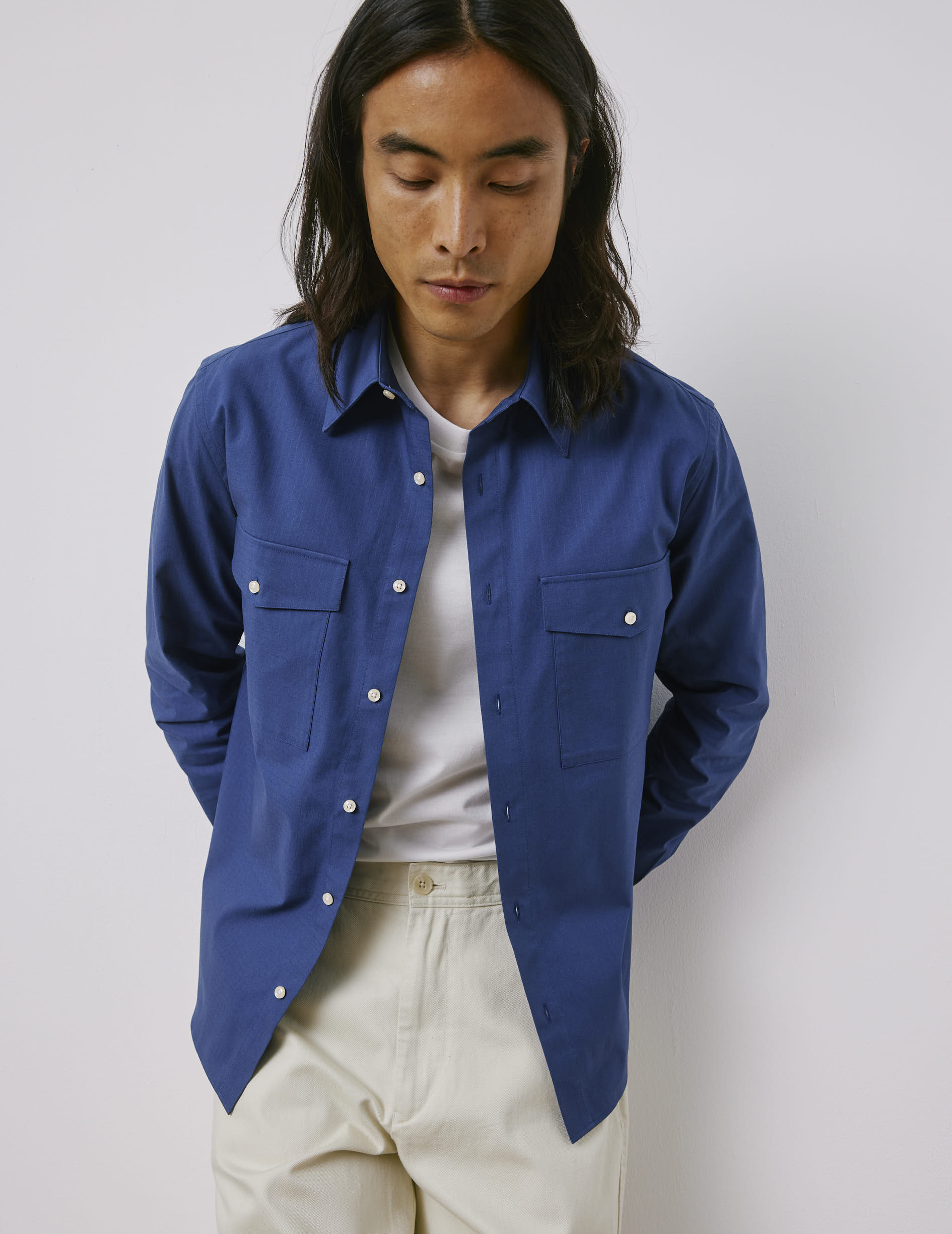 Irwin blue shirt - Ripstop - Prodigious Collar