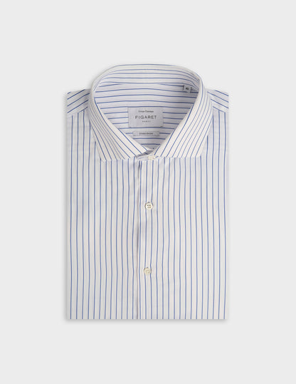 Classic blue striped shirt