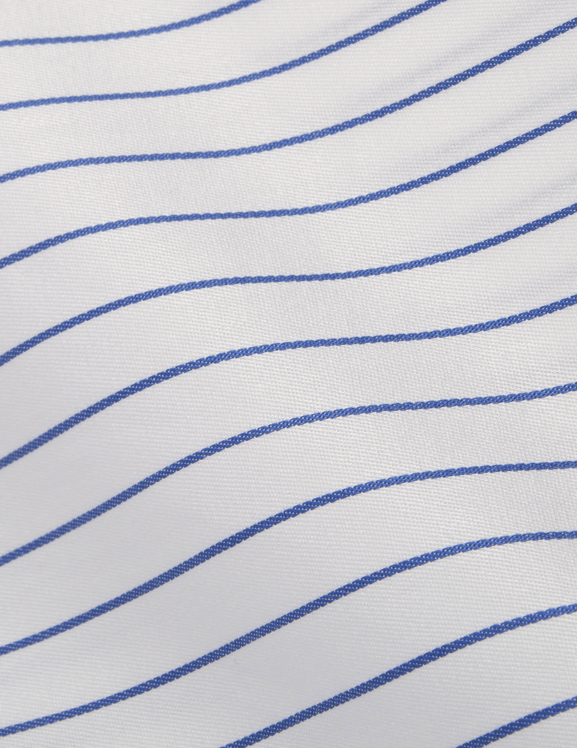 Classic blue striped shirt - Twill - Italian Collar - Musketeers Cuffs