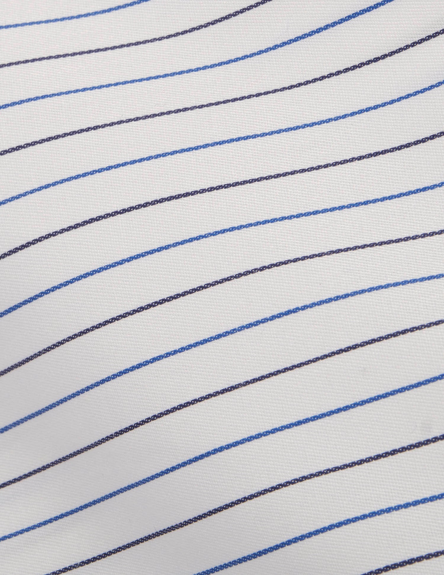 Semi-fitted navy striped shirt - Twill - Italian Collar - Musketeers Cuffs#2