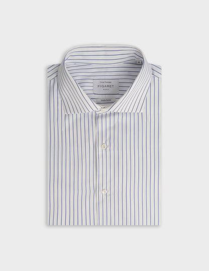 Classic blue striped shirt