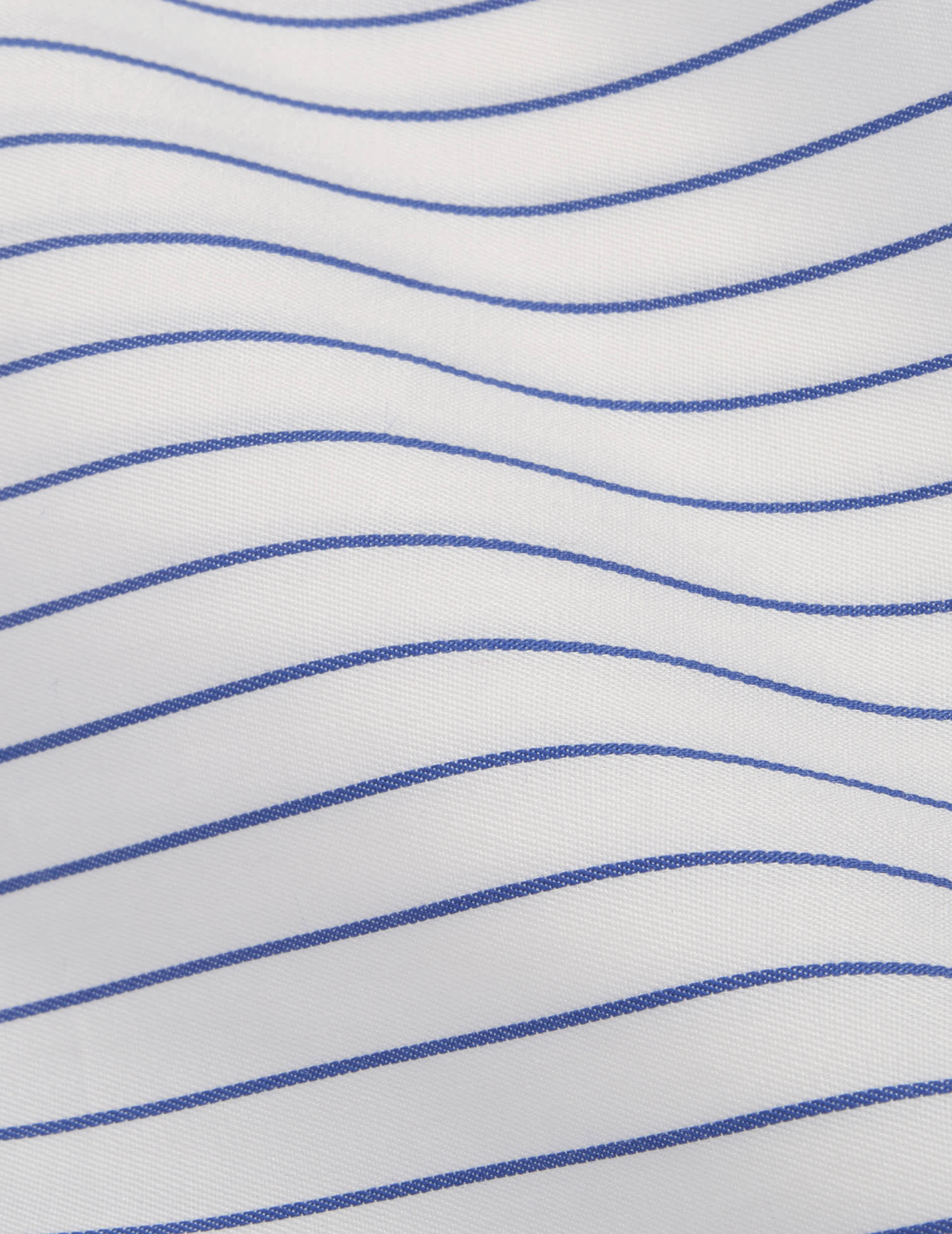 Classic blue striped shirt - Twill - Italian Collar