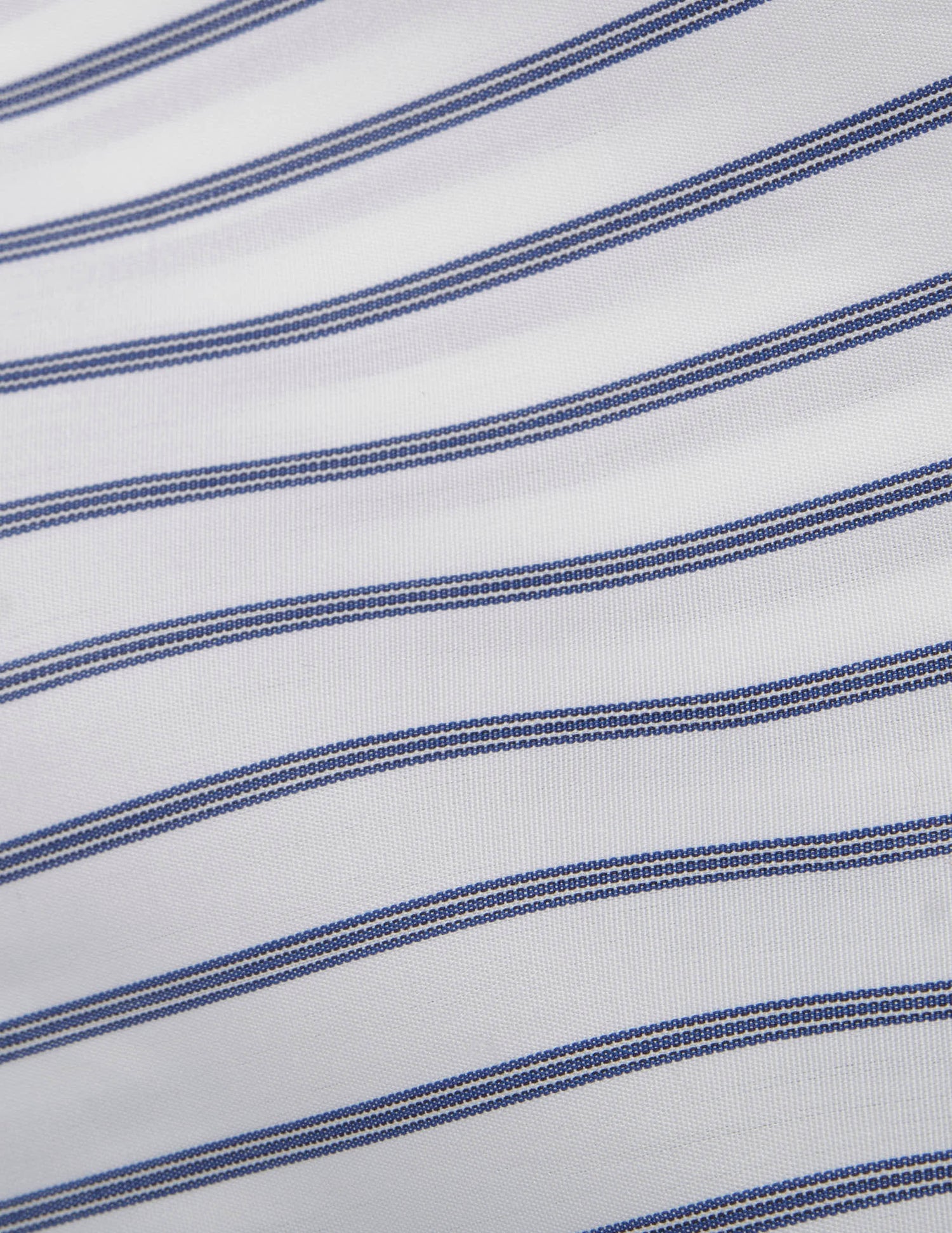Semi-fitted blue striped easy-iron shirt - Poplin - Italian Collar - Easy-iron#2