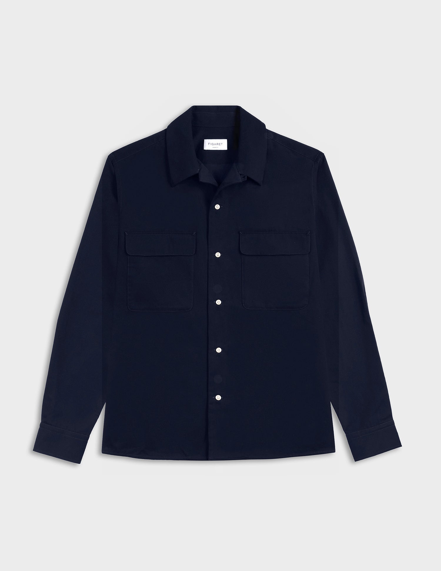 Ivano navy shirt - Twill - Cuban with bridle Collar#5