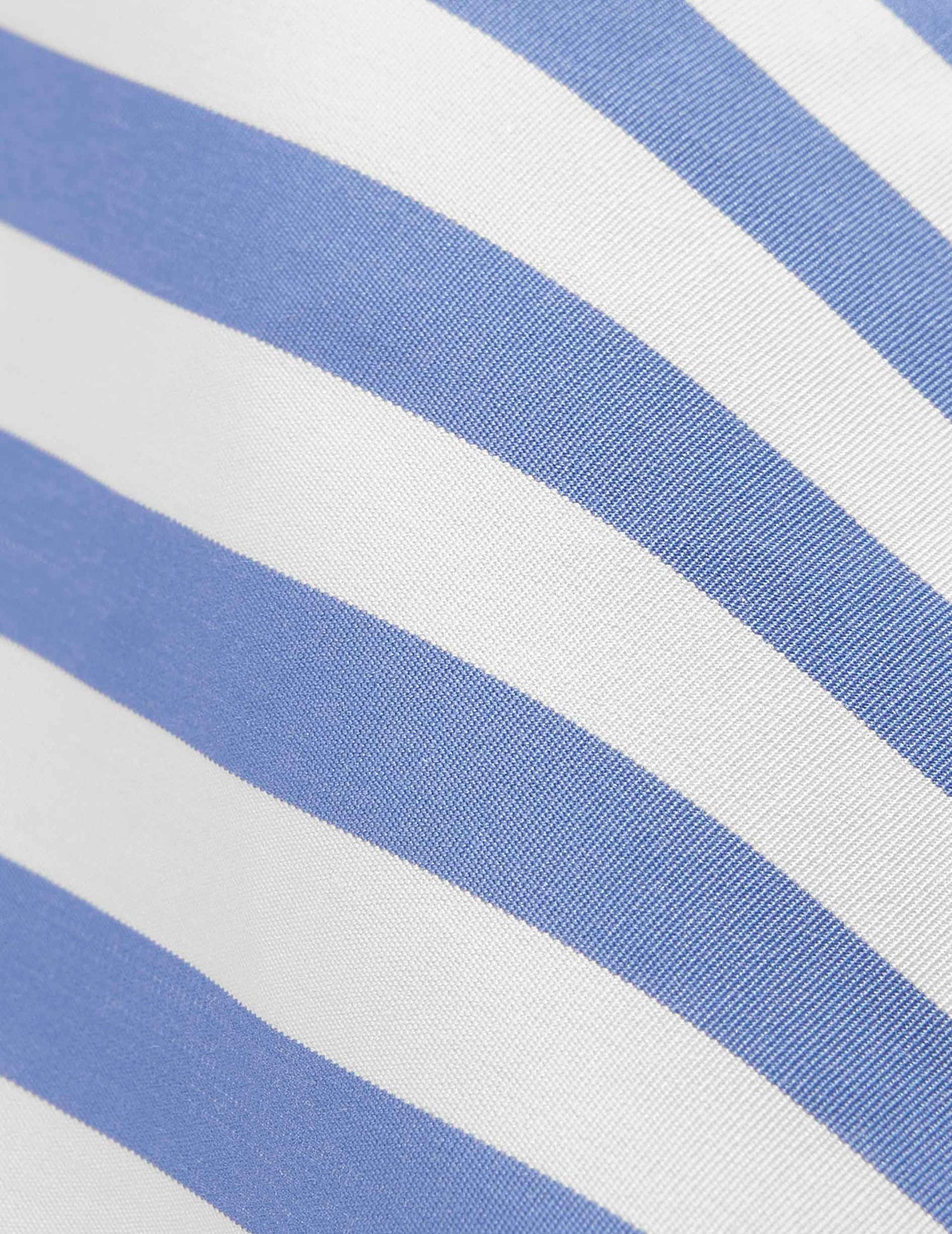 Fitted blue striped shirt