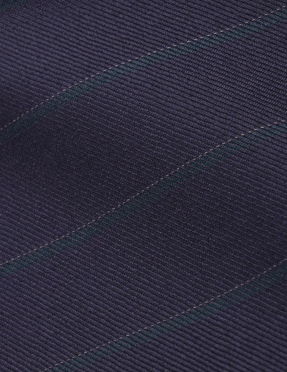 Driss navy striped virgin wool suit pants