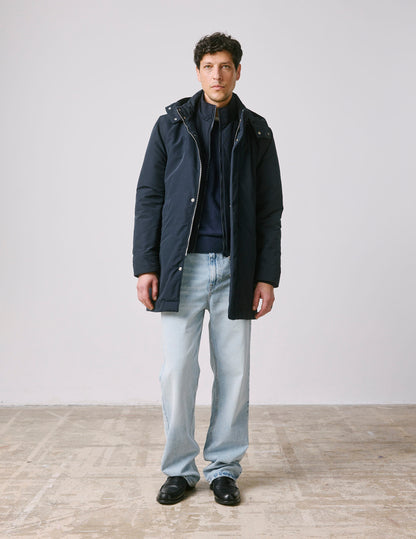 Iliame navy technical fabric parka