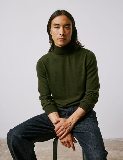 Giovani khaki wool sweater